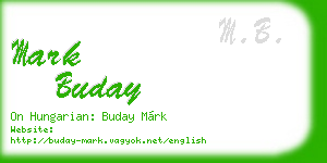 mark buday business card
