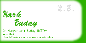 mark buday business card